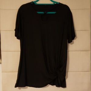NWT top with criss cross neck